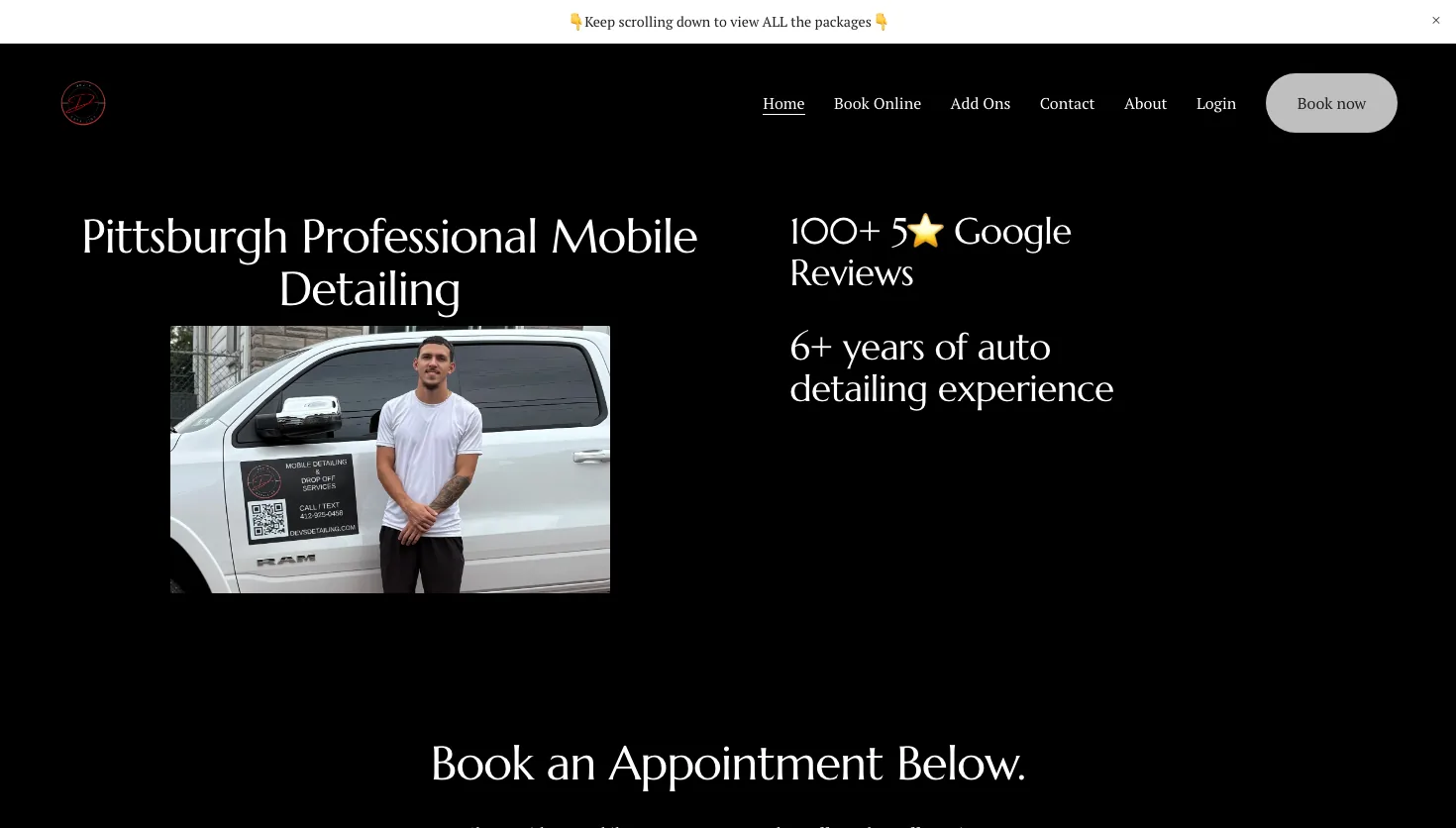 Devsdetailing website screenshot
