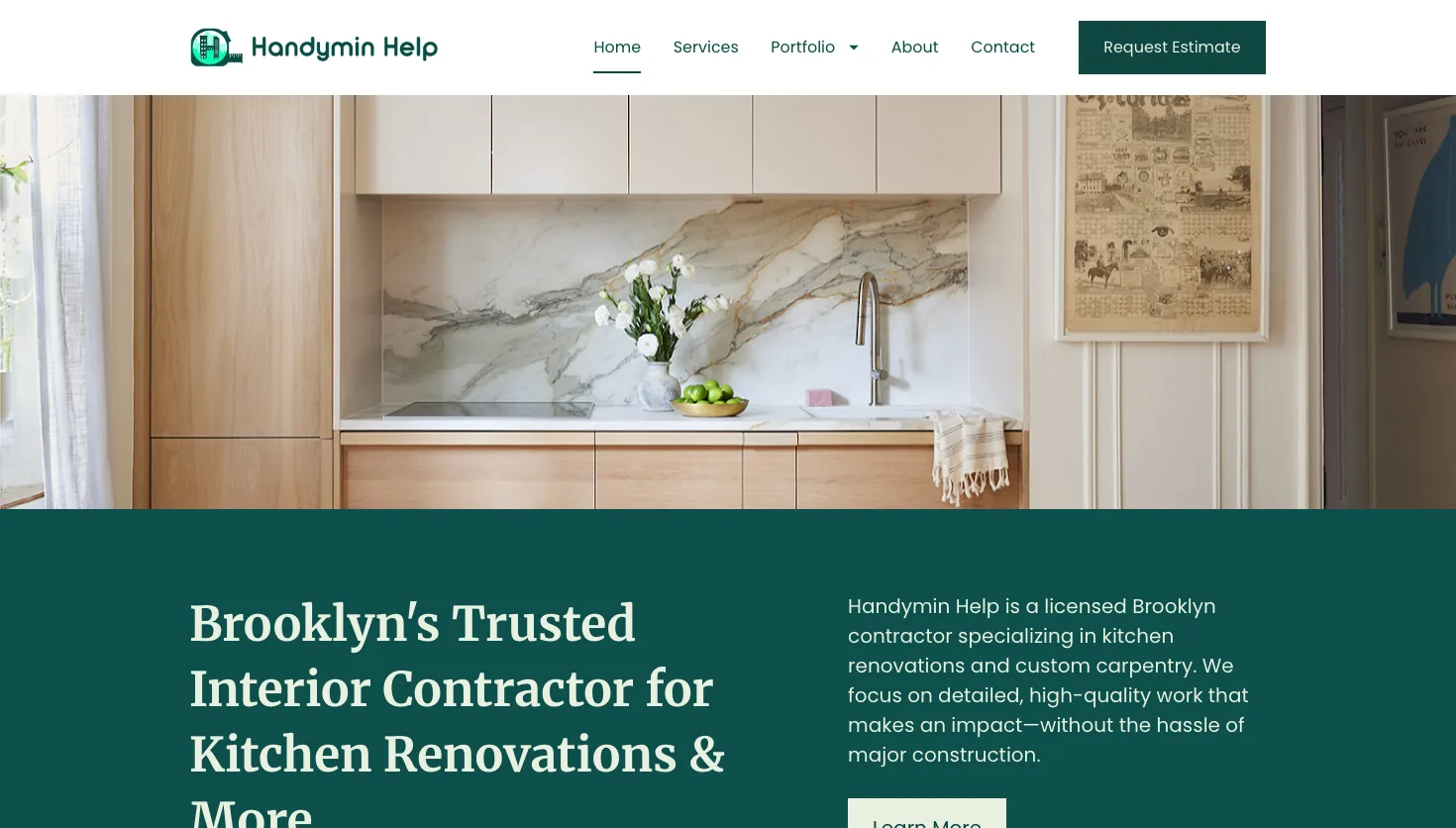 HandyMin Help website screenshot