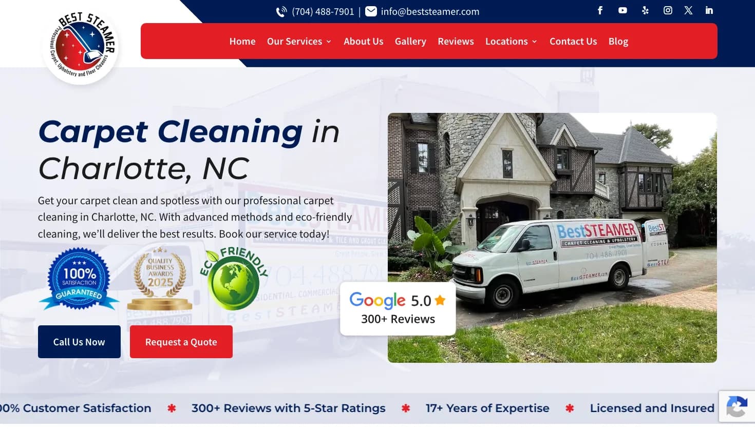 Best Steamer website screenshot