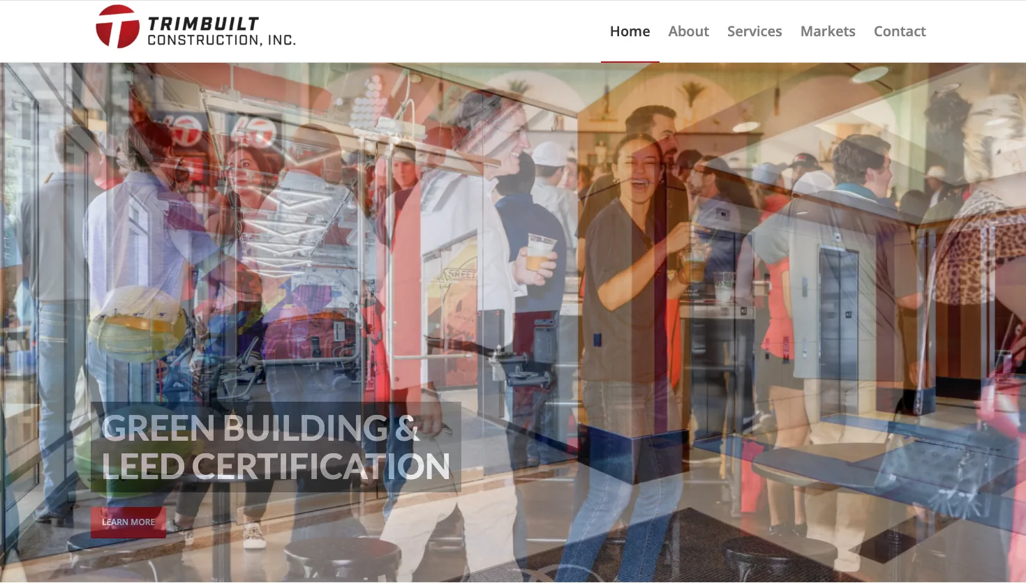 Trimbuilt Construction Inc website screenshot