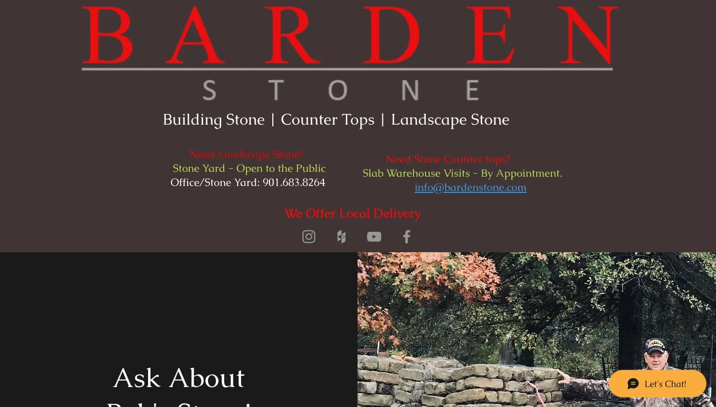 Barden Stone website screenshot