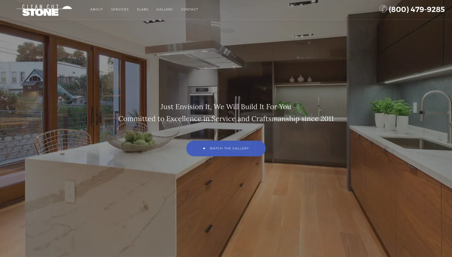 Clean Cut Stone website screenshot