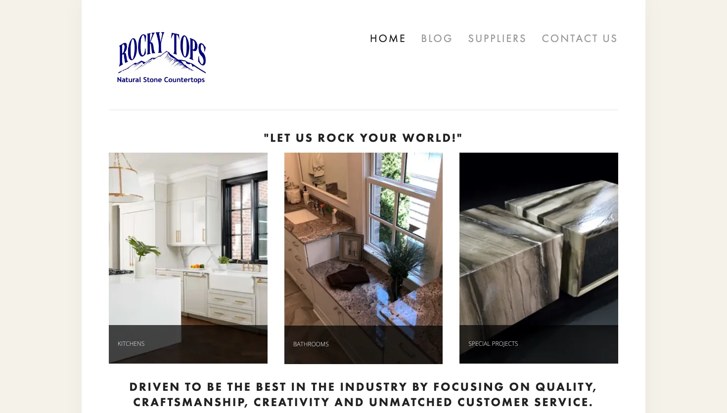 Rocky Tops, Inc. website screenshot
