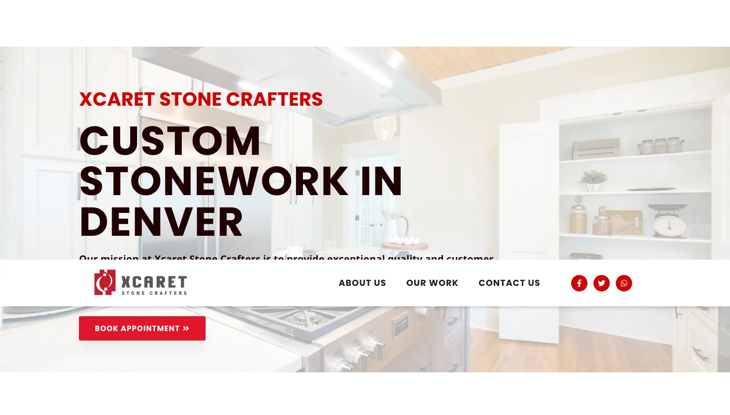 Xcaret Stone Crafters website screenshot