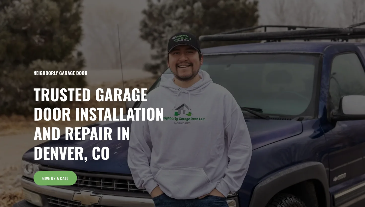 Neighborly Garage Door LLC website screenshot