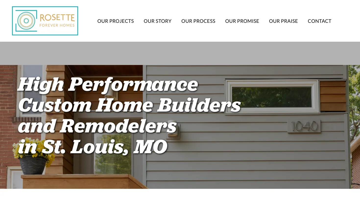 Rosette Forever Homes website screenshot
