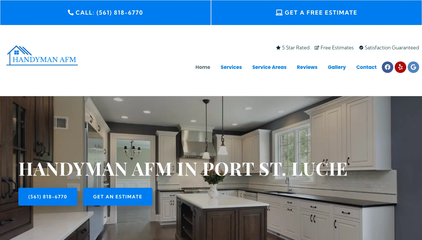 HANDYMAN AFM website screenshot