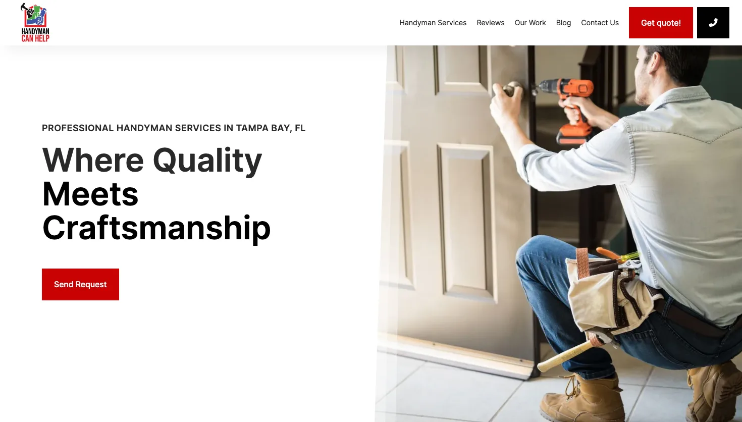 Handyman Can Help website screenshot