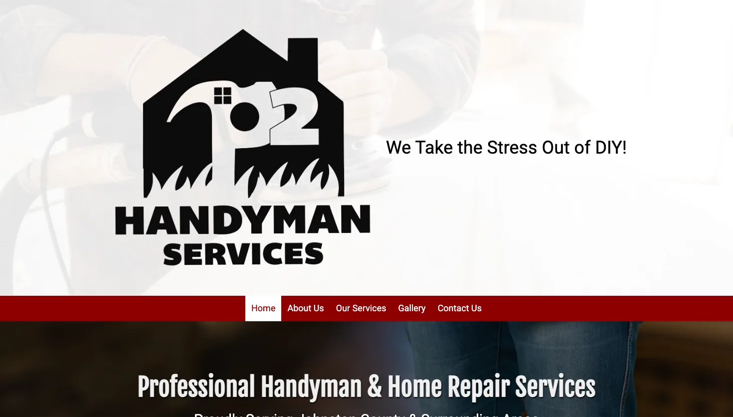 P2 Handyman website screenshot