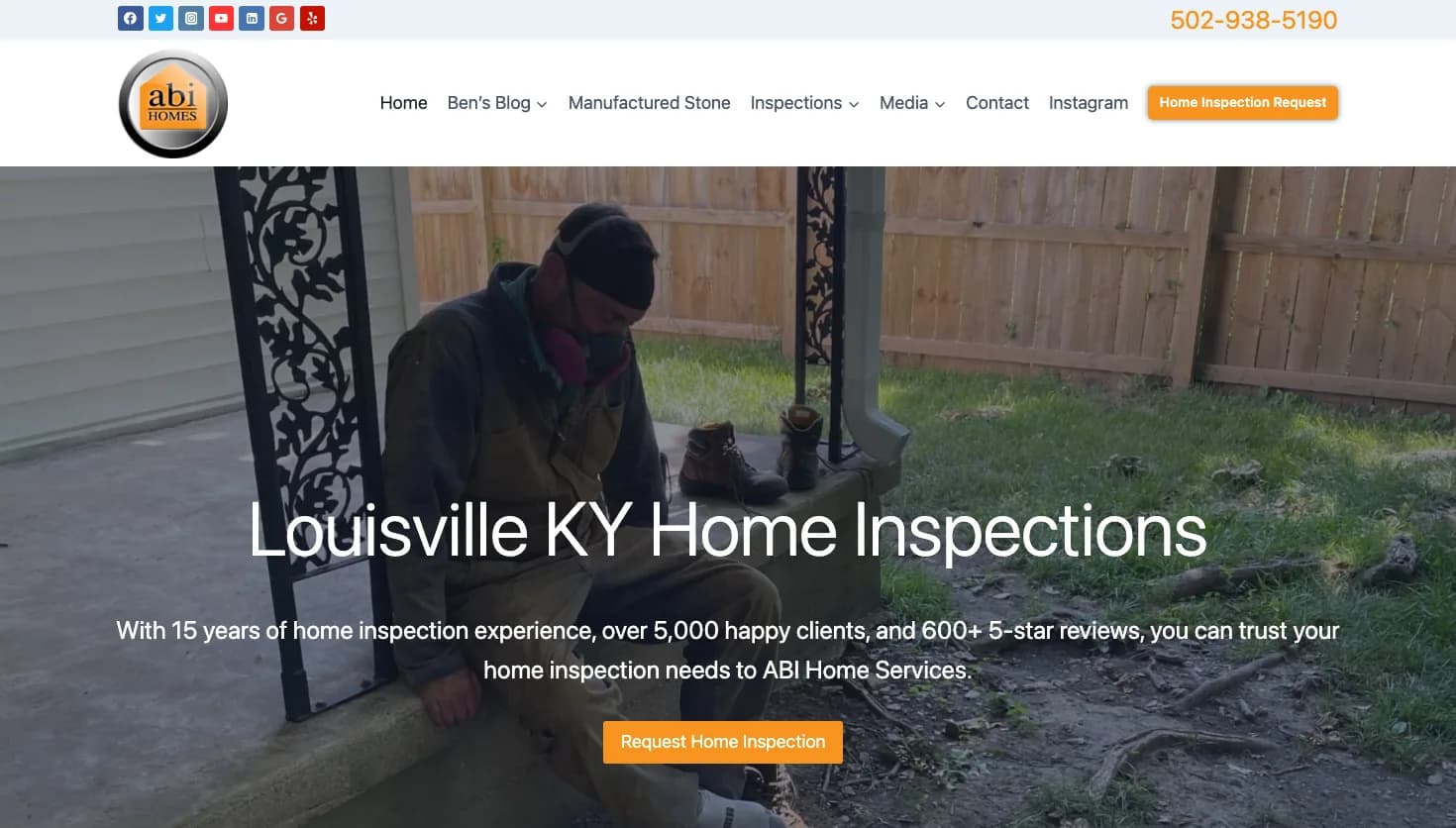 ABI Home Inspection Services website screenshot