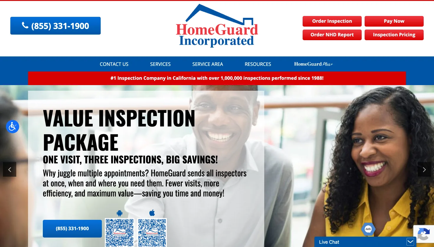 HomeGuard Incorporated website screenshot
