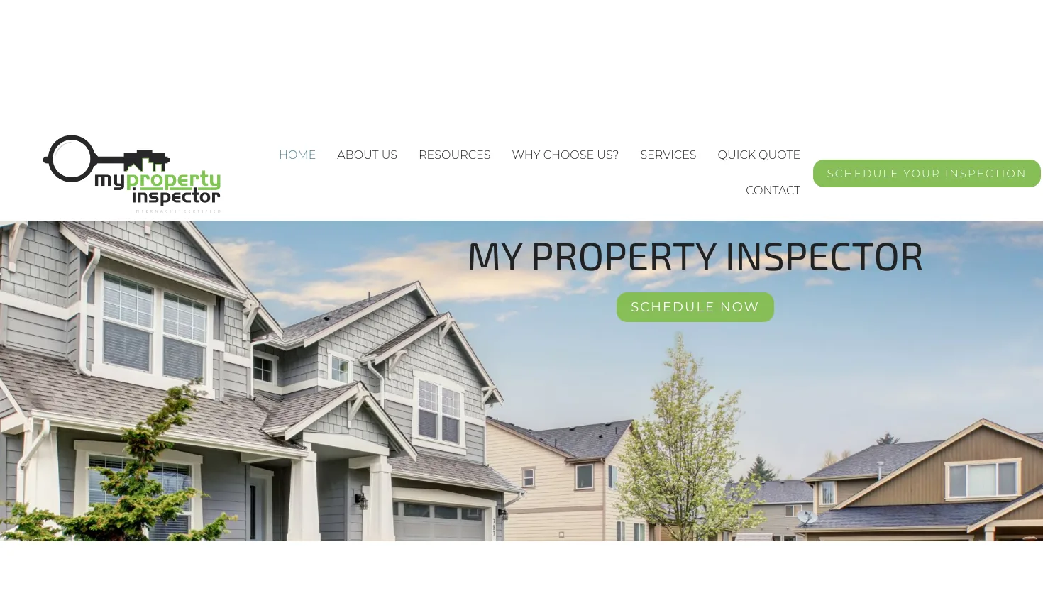My Property Inspector website screenshot