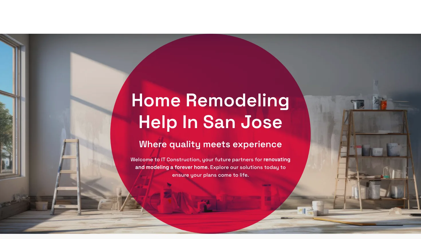 IT Construction website screenshot