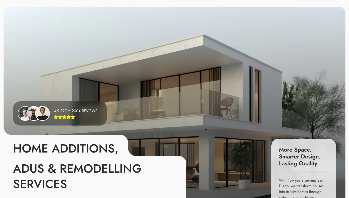 Sheiner Construction | Whole House Remodeling in San Diego website screenshot