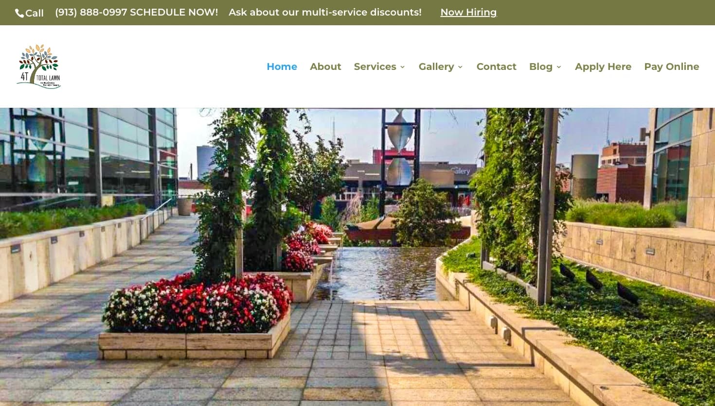 4 T Total Lawn Inc website screenshot