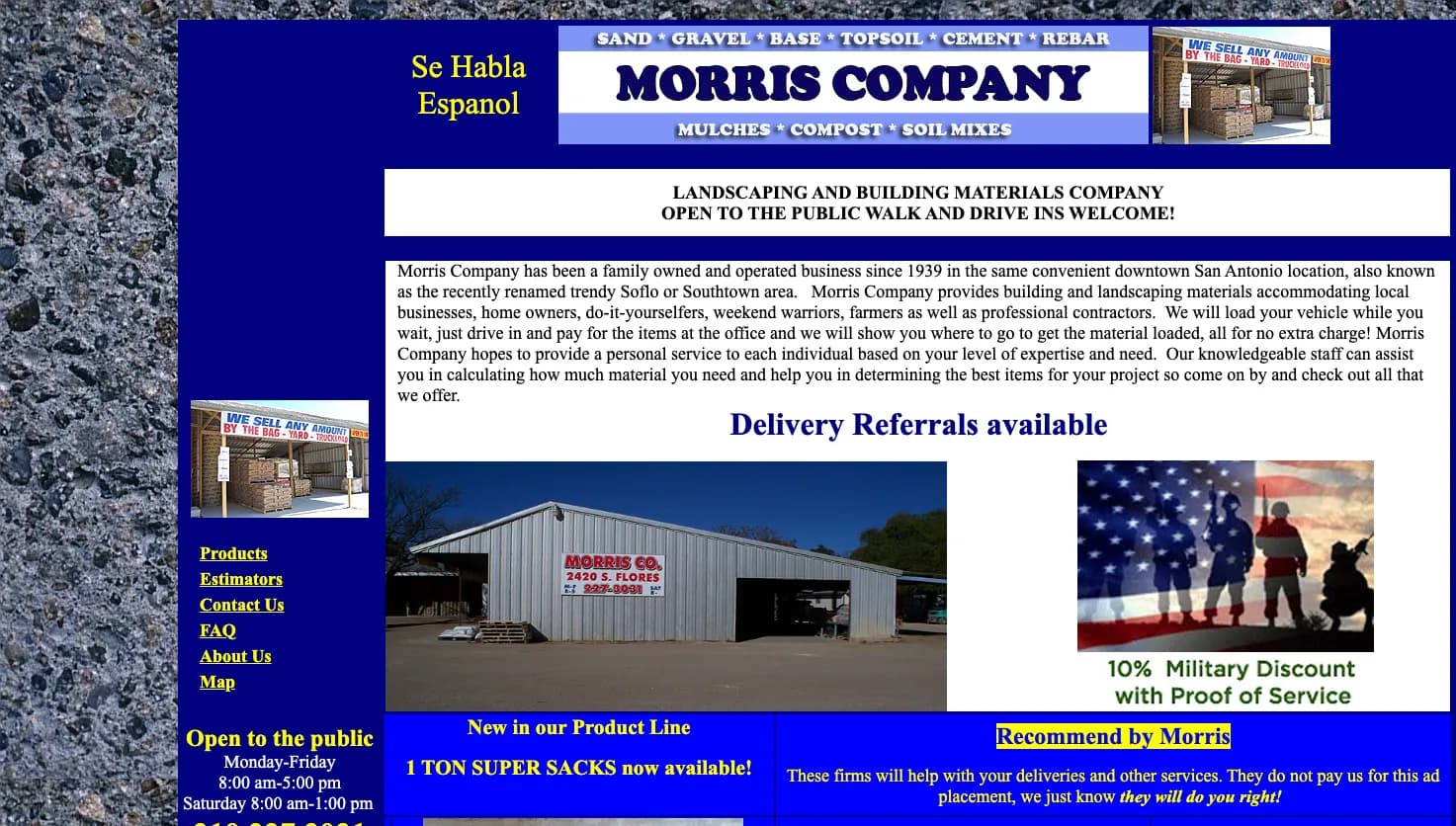 Morris Company website screenshot