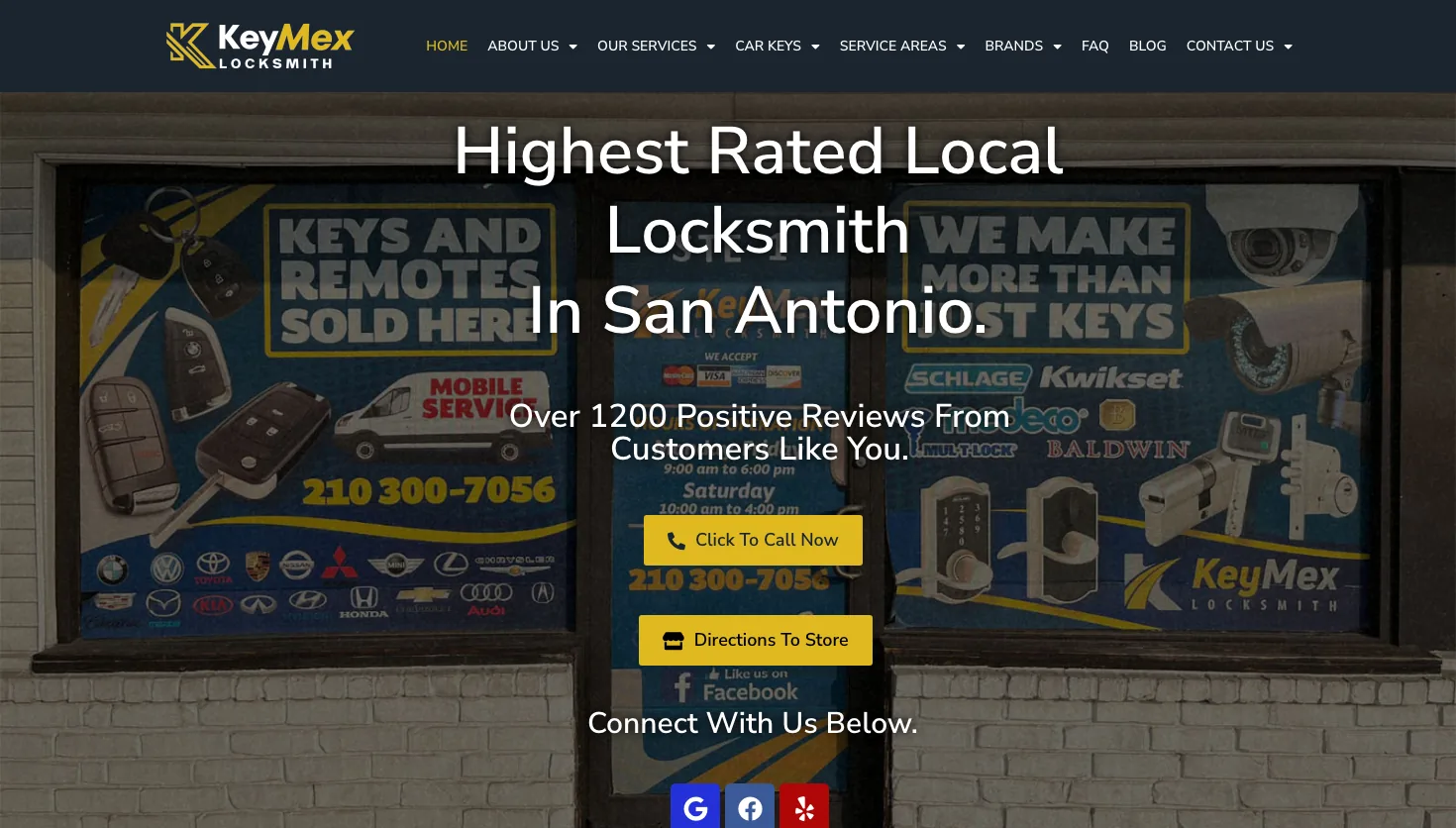 KeyMex website screenshot