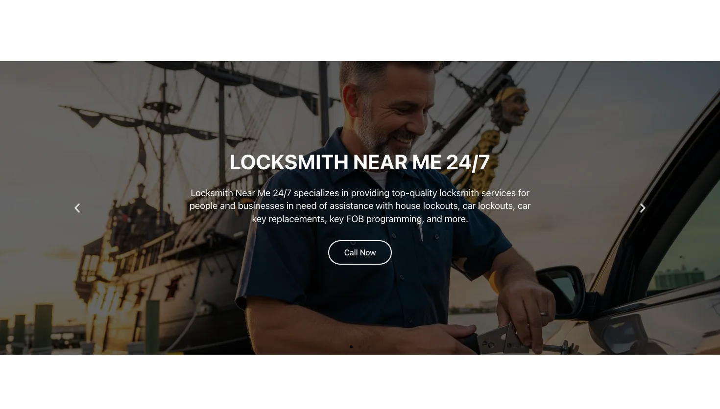 Locksmith Near Me 24/7 website screenshot