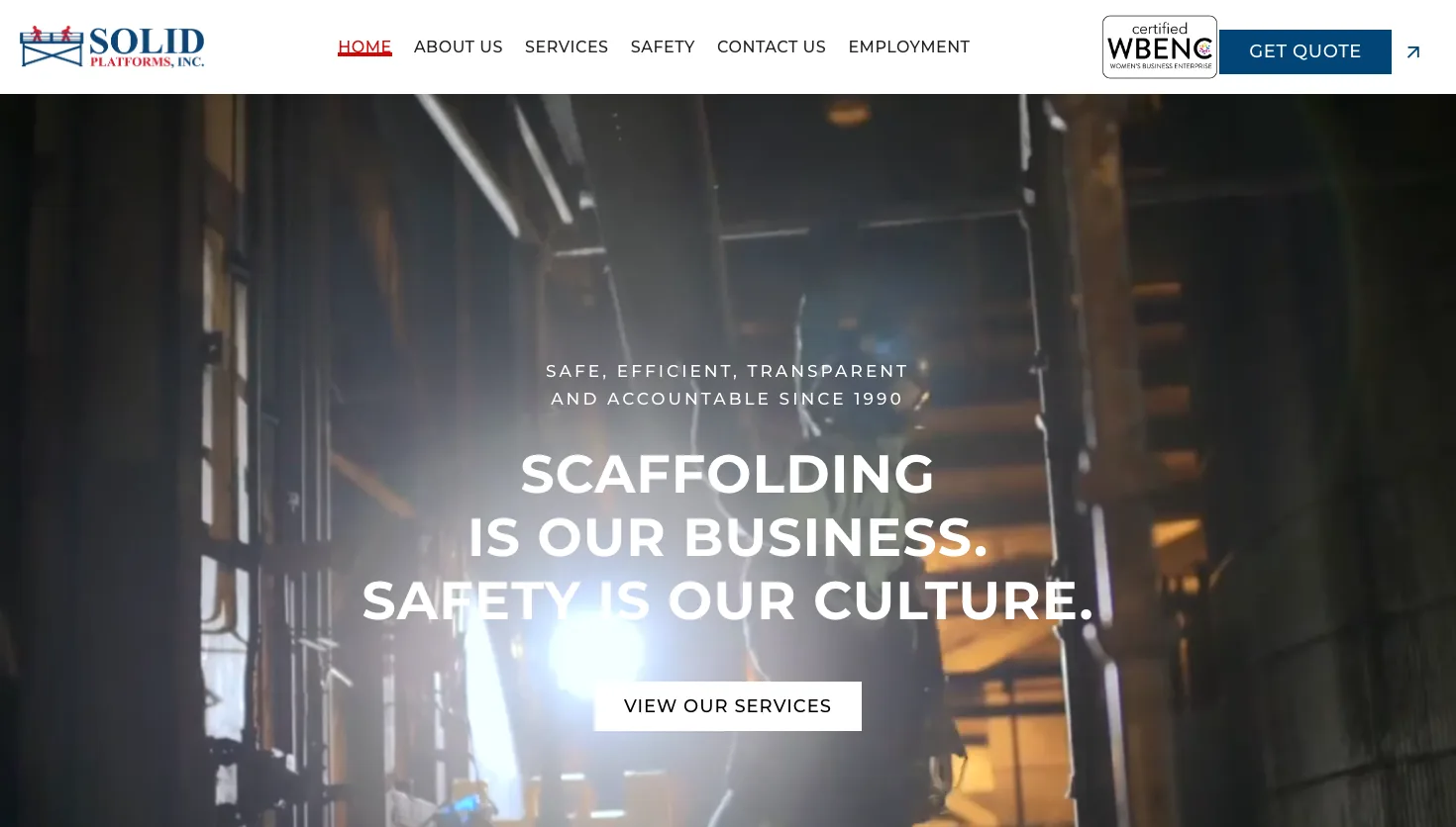 Solid Platforms, Inc. website screenshot