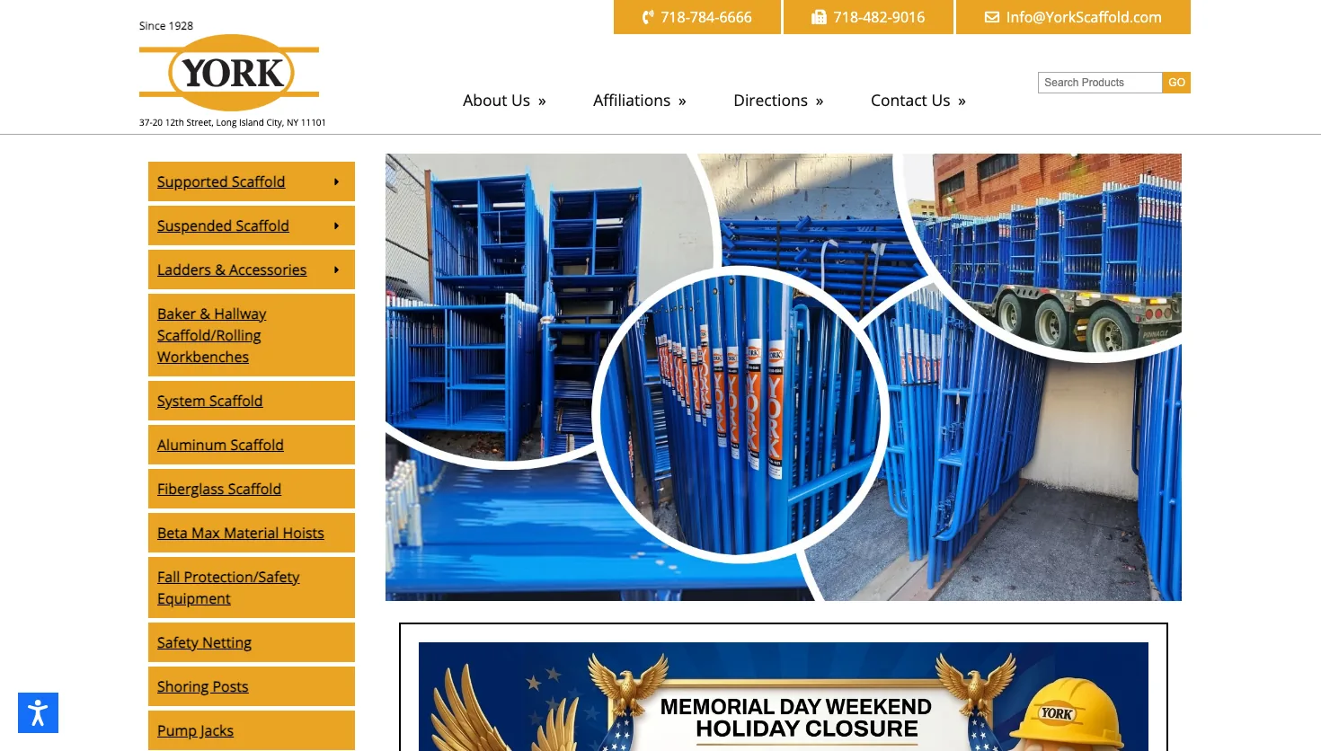 Aaaa York Inc website screenshot