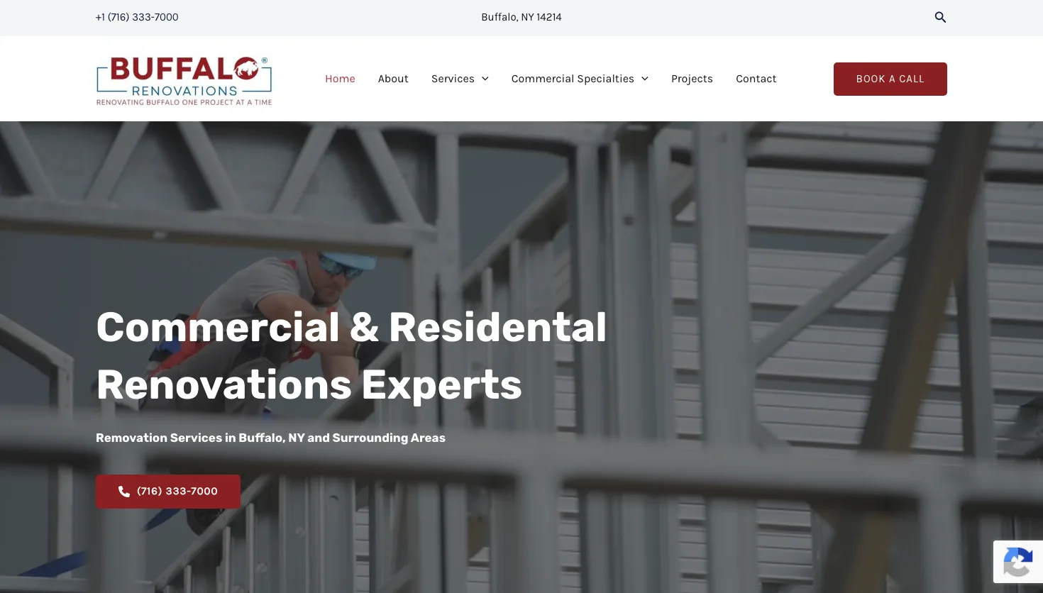 Buffalo Renovations LLC website screenshot