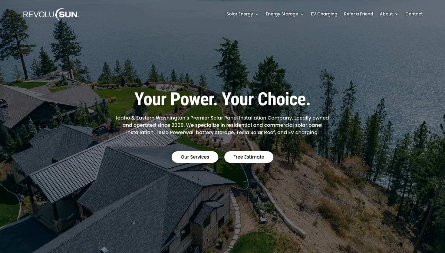 RevoluSun Solar website screenshot