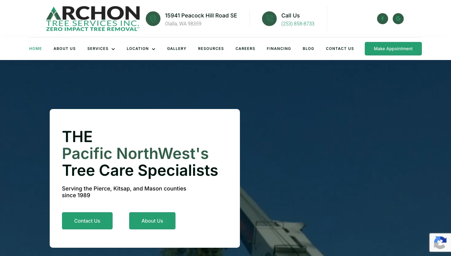 ARCHON TREE website screenshot