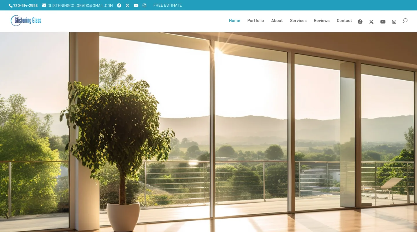 Glistening Glass website screenshot