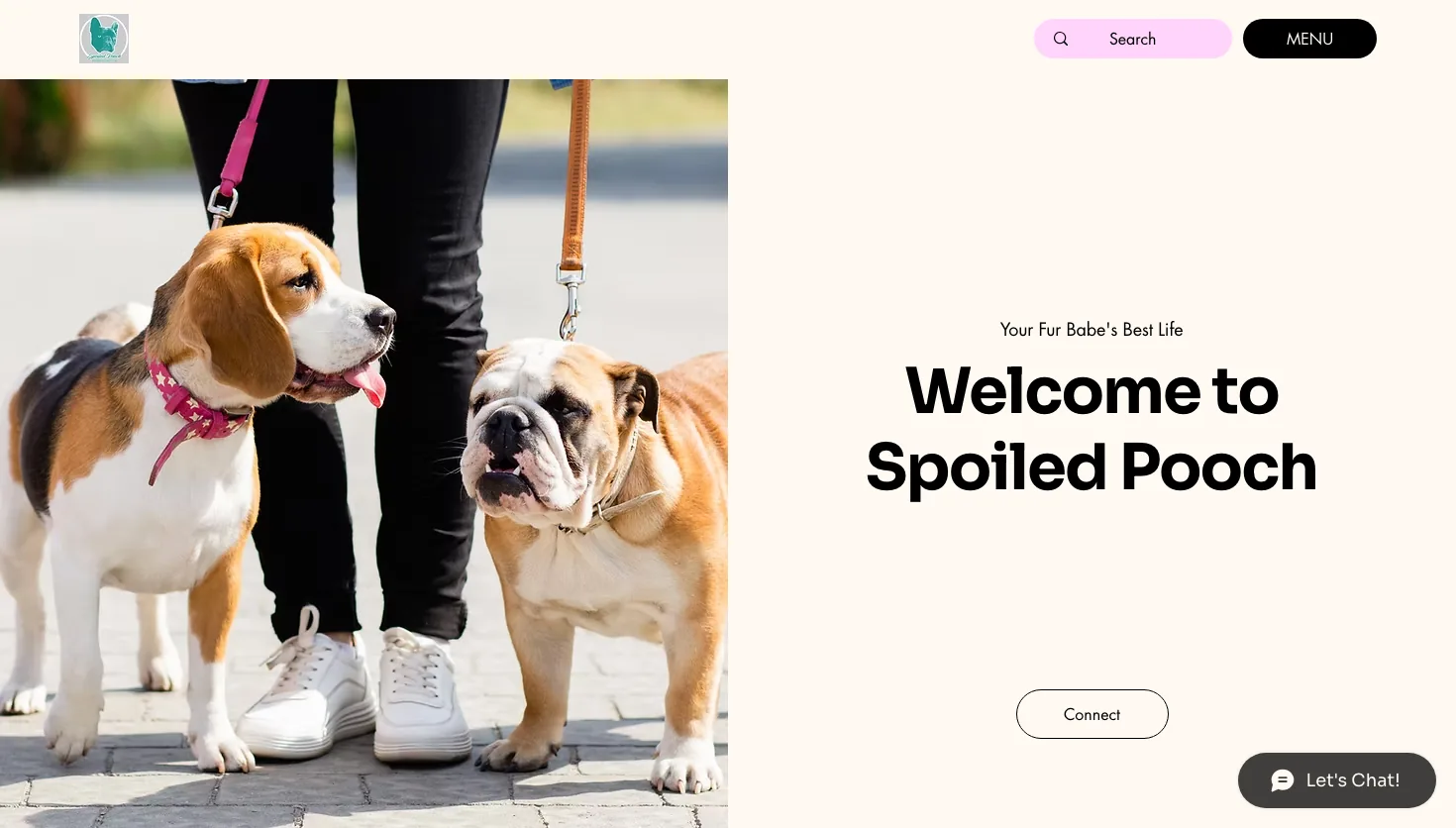 Spoiled Pooch, LLC website screenshot