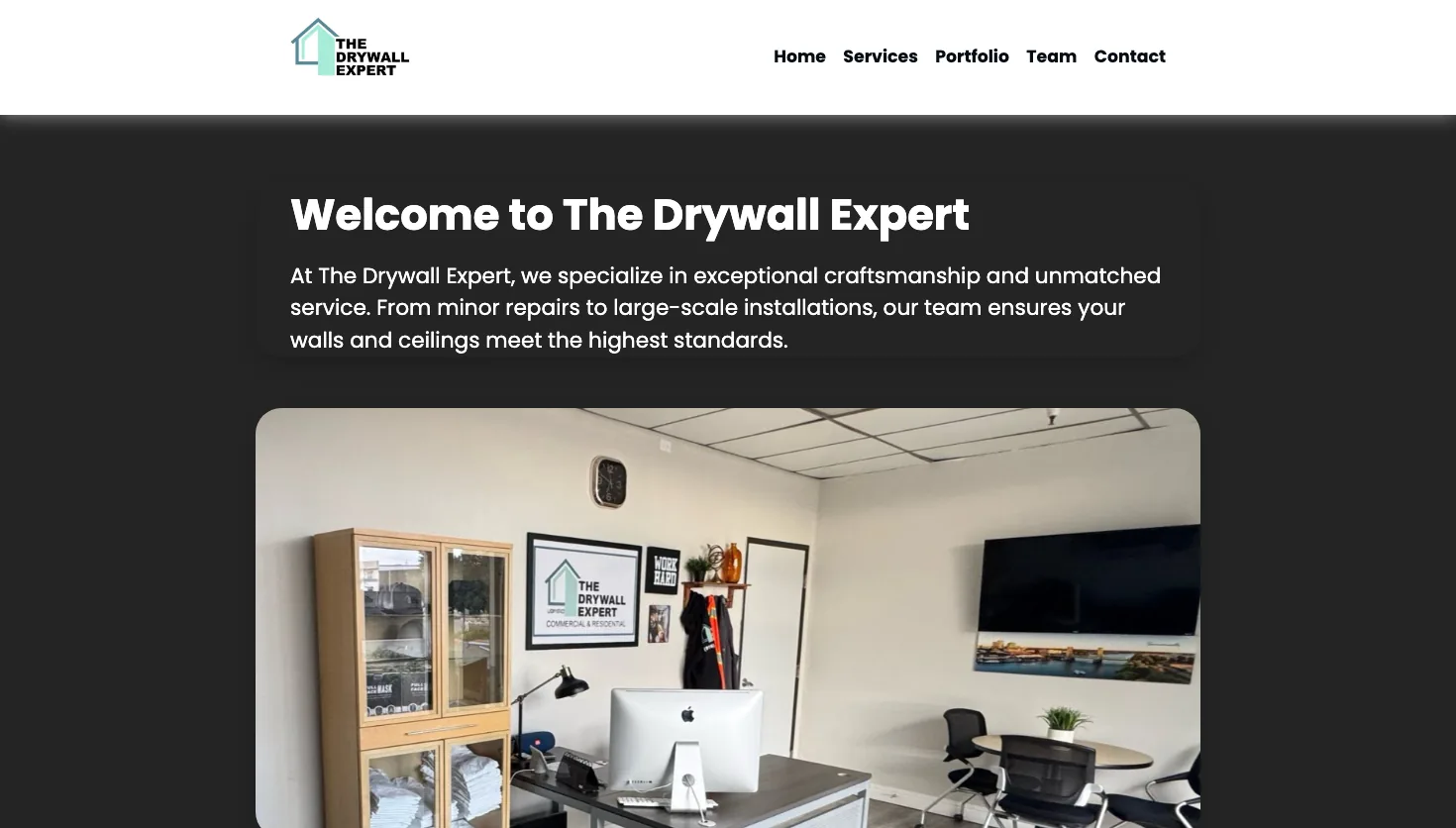The Drywall Expert website screenshot