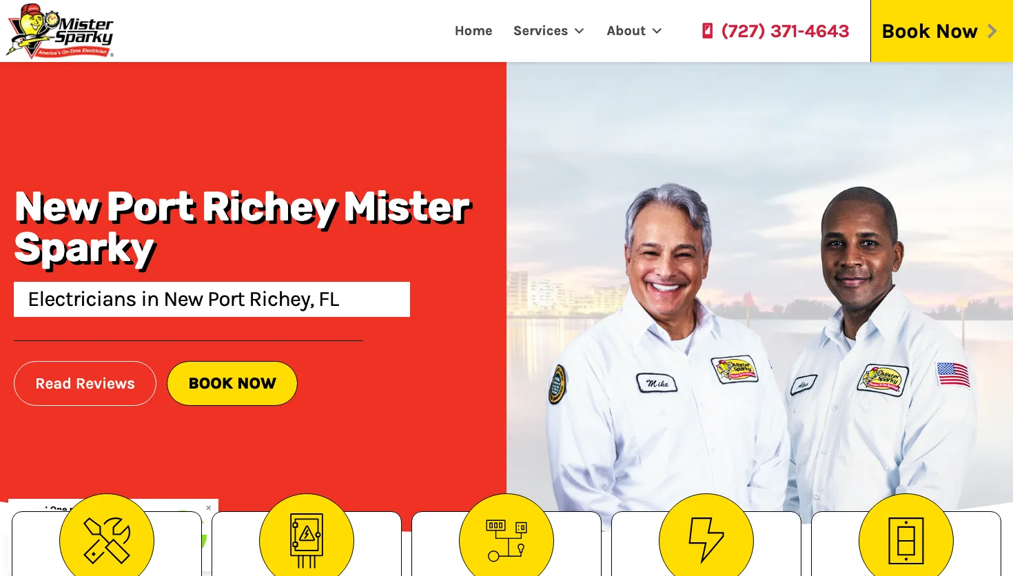 Mister Sparky website screenshot