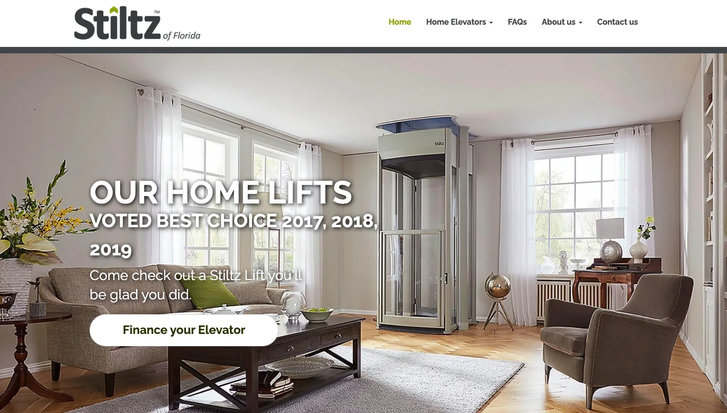 Stiltz of Florida website screenshot
