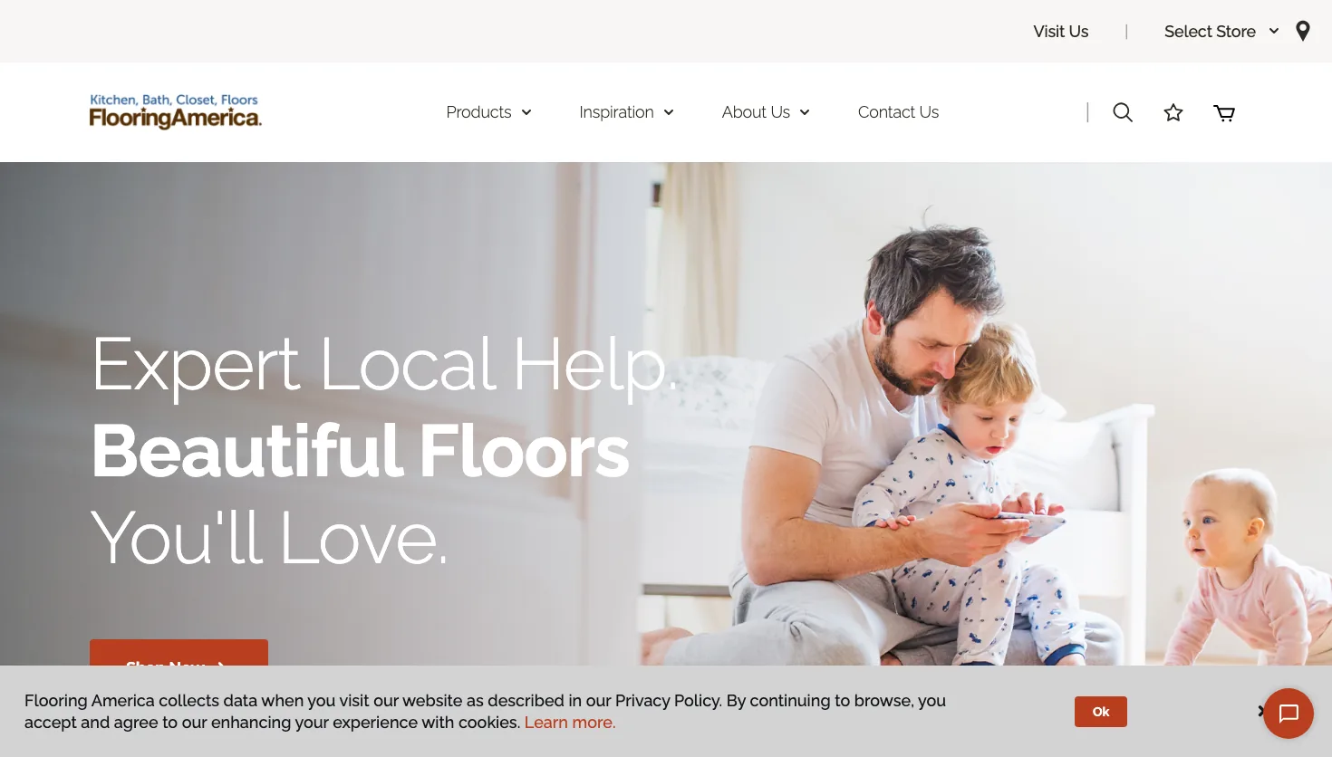 Carr's Flooring America - Orlando website screenshot