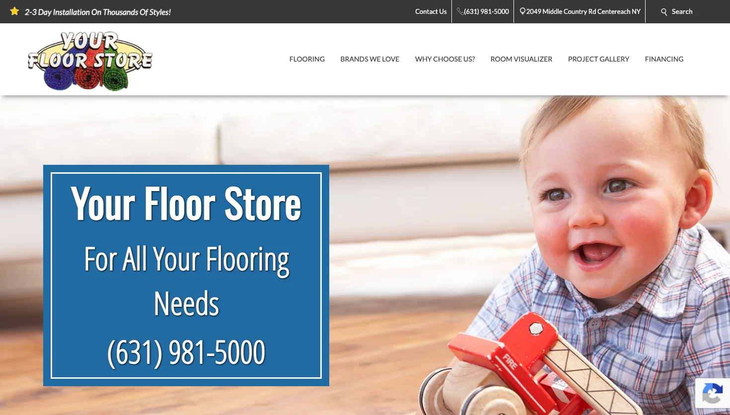 Your Floor Store website screenshot
