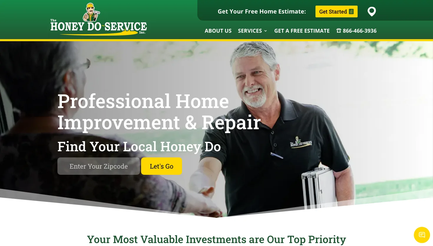 The Honey Do Service, Inc Jacksonville website screenshot