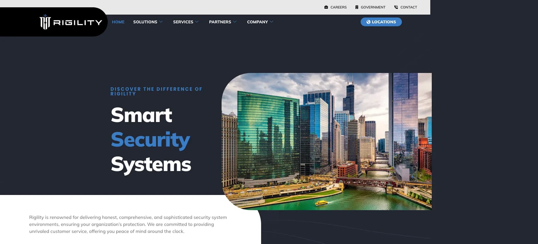 Rigility Surveillance Solutions Chicago website screenshot