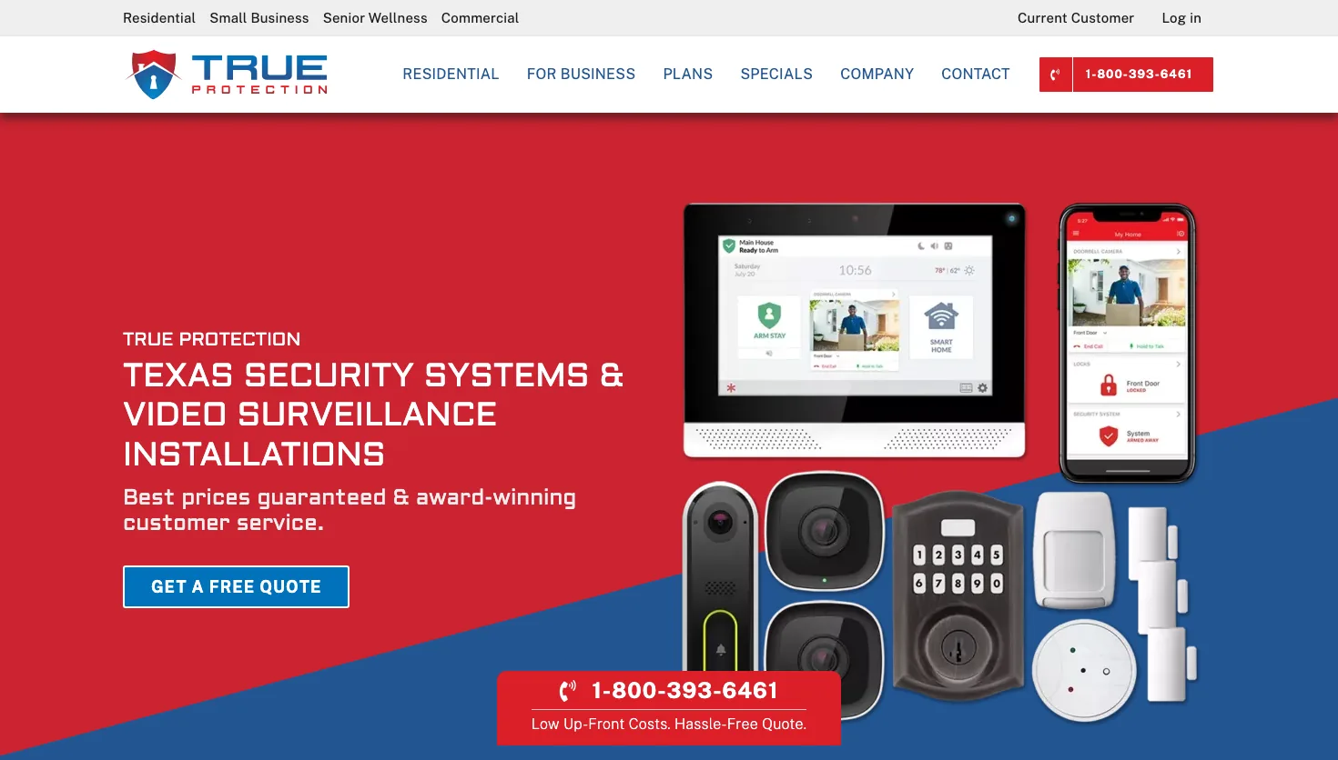 True Protection website screenshot