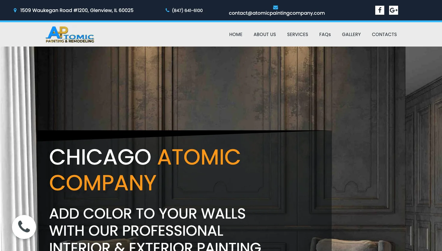 Atomic Company website screenshot