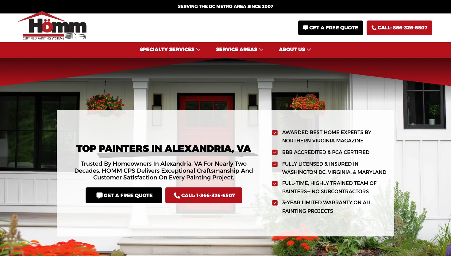 HÖMM CPS website screenshot
