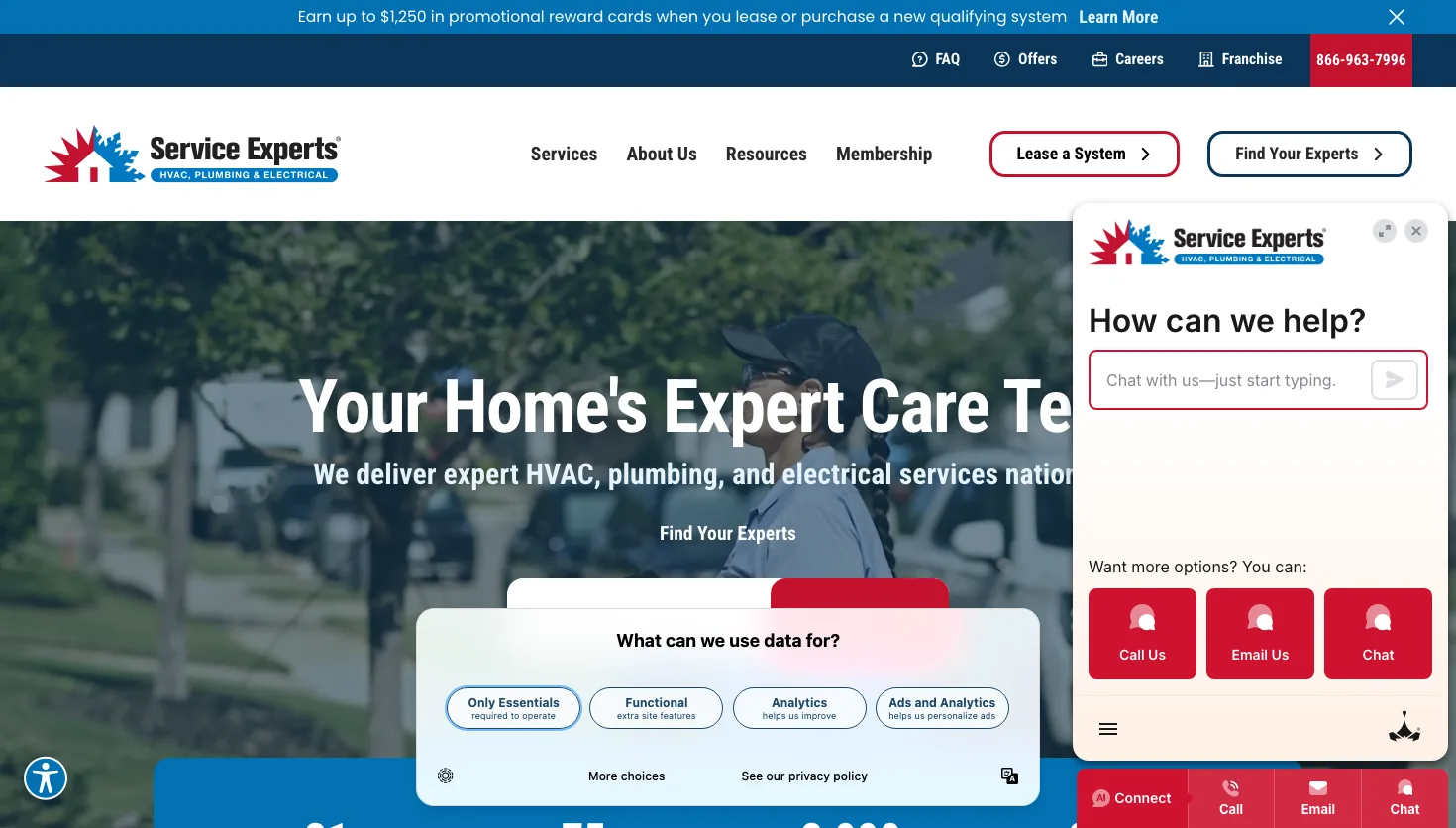 TML Service Experts website screenshot