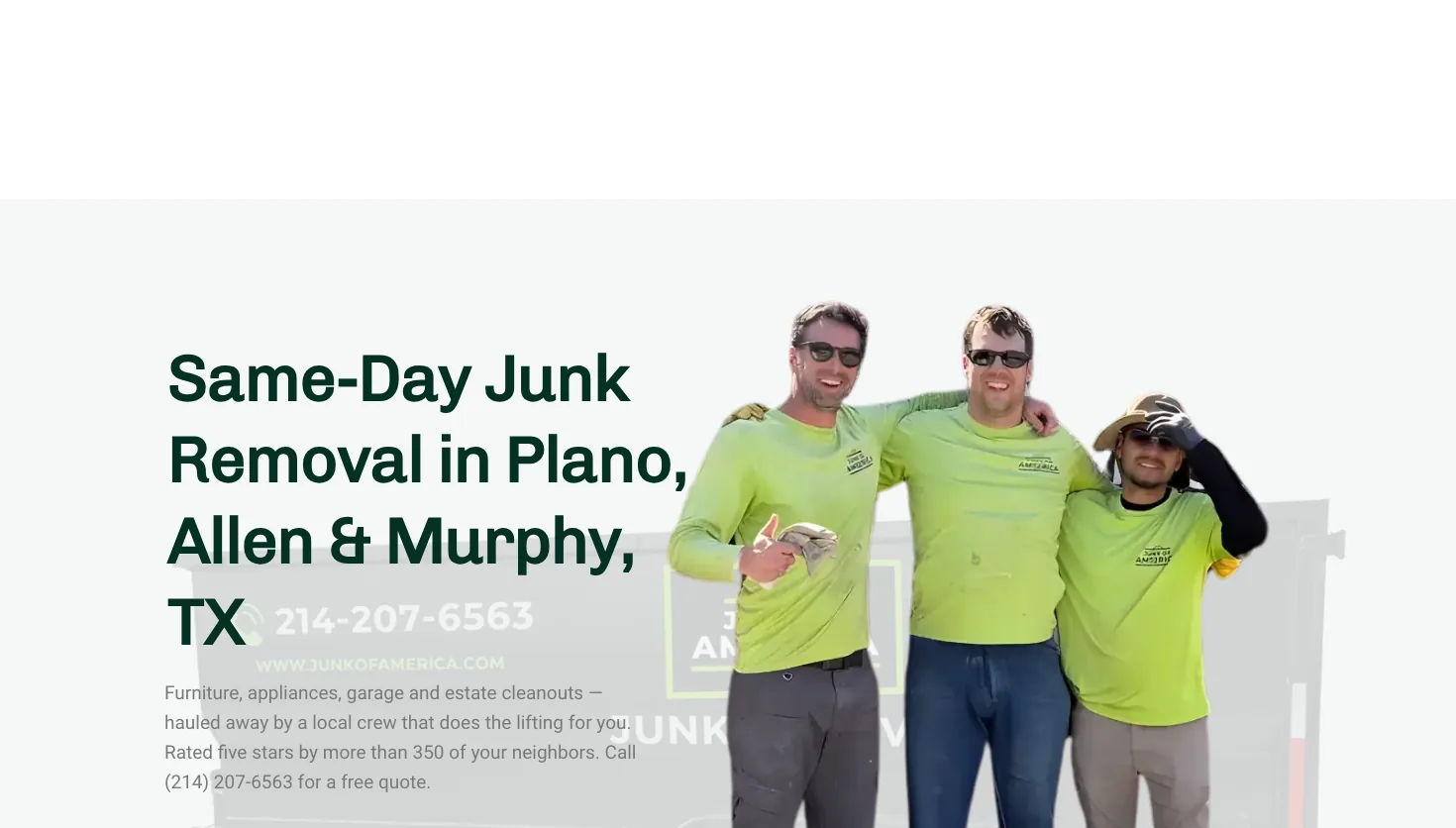 Junk of America website screenshot
