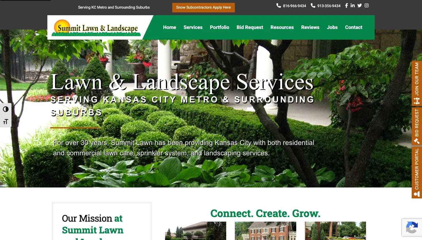 Summit, Inc. website screenshot