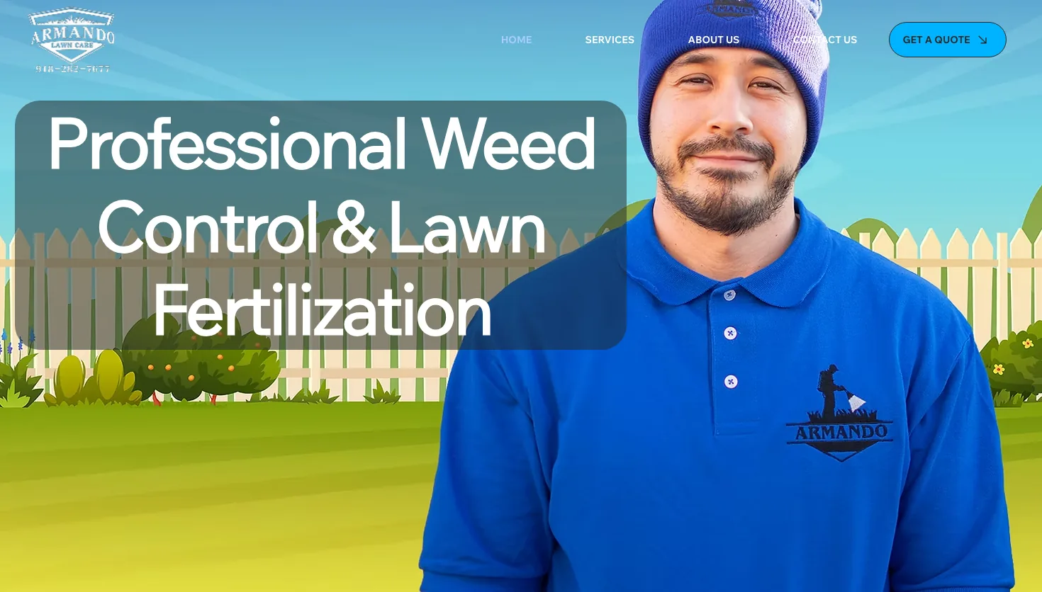 Armando Lawn Care website screenshot
