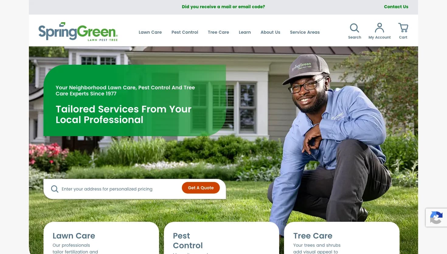 Spring Green website screenshot