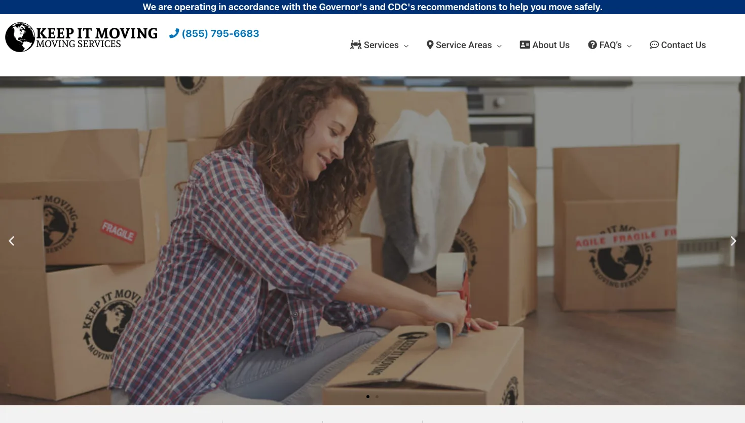 KEEP IT MOVING - New Orleans website screenshot
