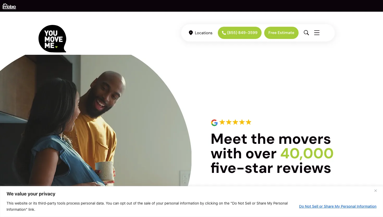 You Move Me Bay Area website screenshot