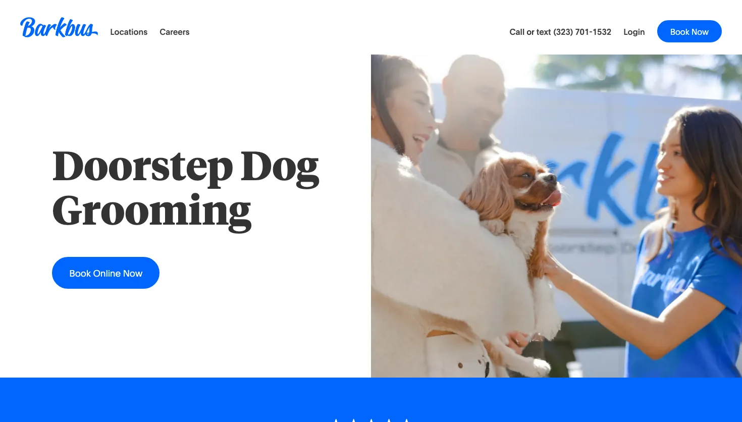 Barkbus Mobile Dog Grooming Atlanta website screenshot