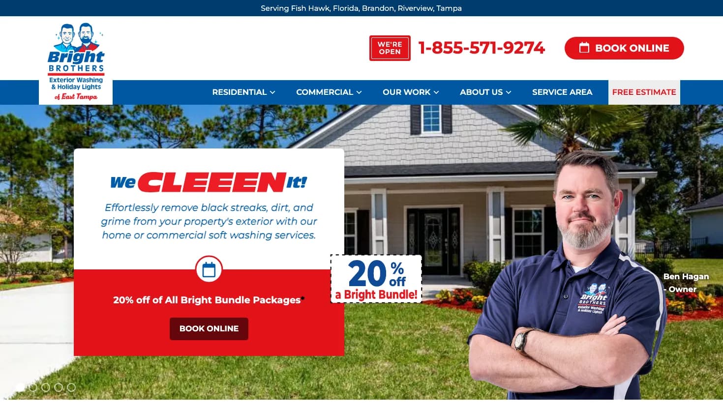 Bright Brothers of East Tampa website screenshot
