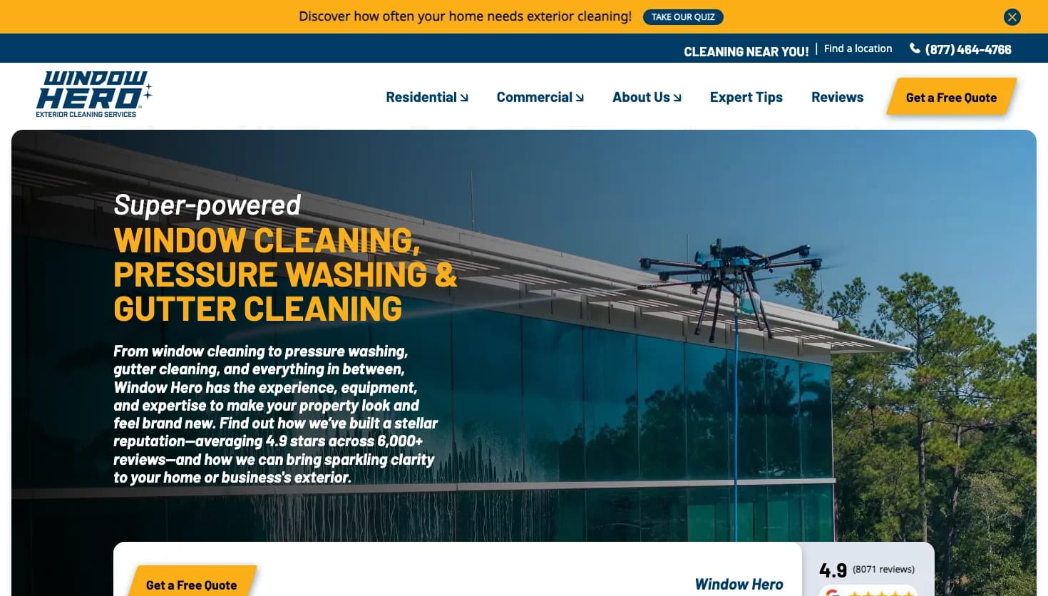 Window Hero West Houston website screenshot