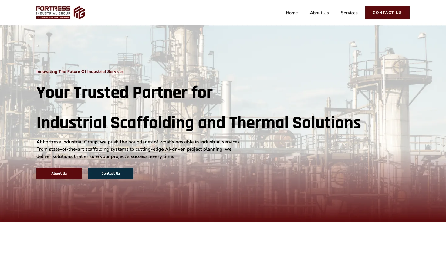 Fortress Industrial Group website screenshot